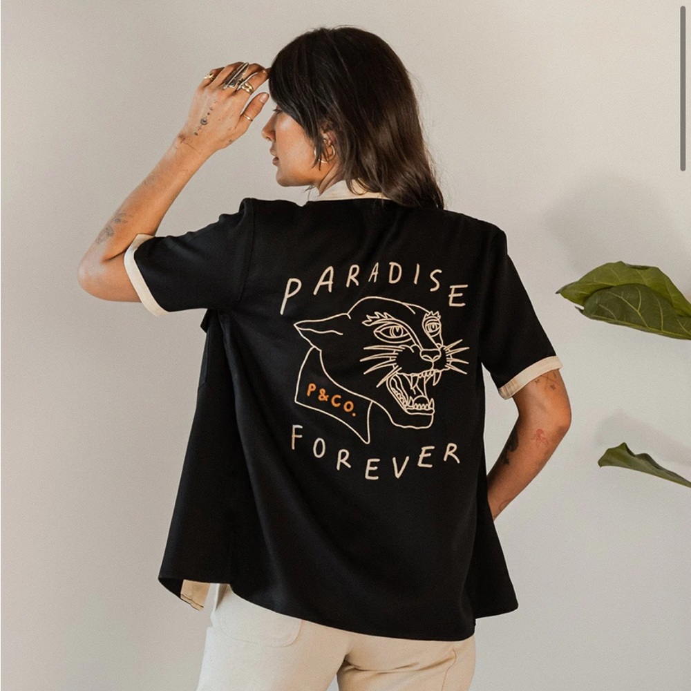 NWT Paradise Forever Bowling Shirt
